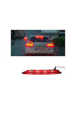 Sointeresting Led Arka Fren Lambası Renault Megane Mk2 Hatchback Grand Scenic Iı 2002-2009 Kırmızı İçin Arka Üçüncü Fren Stop Lambası Değiştirin
