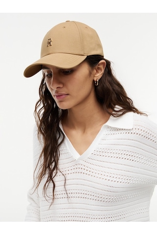 Tommy Hilfiger Th Elevated Chıc Cap Kadın Yeşil Şapka - Aw0aw17631