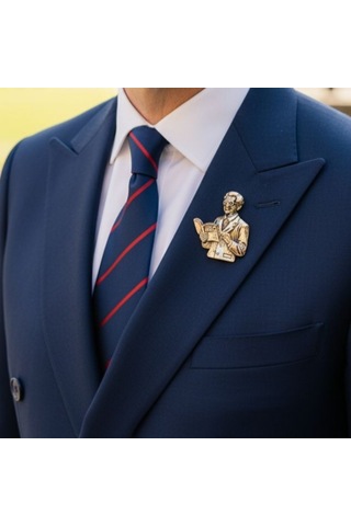 Lente Aksesuar Gold Renk Öğretmen Broş-kitap Ve Kalemli Öğretmen Yaka İğnesi Gold