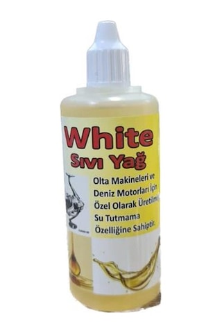 White Sıvı Olta Makinesi Bakım Yağı 100 ml White Sıvı Olta Makinesi Bakım Yağı 100 ml