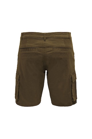 Only & Sons Onscam Stage Cargo Erkek şort Kahverengi