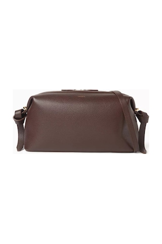 Yuzefi Brioche Duffle Çanta, Çakıllı Deri, Günlük & Seyahat Omuz Çantası Kahverengi Kod 005987