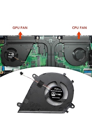 Homyl Asus Mars15 Vx60 Vx60gt Için Cpu Ve Gpu Fan Seti