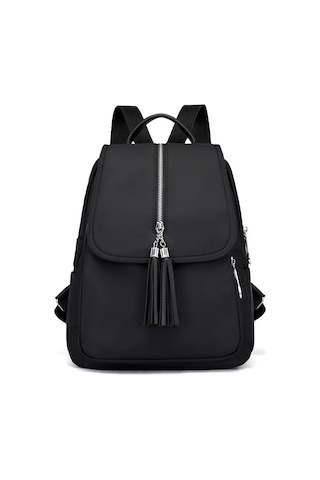 Fosenze Kadınlar İçin Sırt Çantası, Su Geçirmez Nilon Oxford Kumaş, Anti-hırsızlık Cep, Tassel Tasarım, Seyahat Ve Günlük Kullanim İçin Siyah Çok Renkli