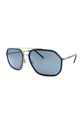 Dolce&Gabbana 2285 02/81 60 Erkek Gold Geometrik Çerçeve Güneş Gözlüğü