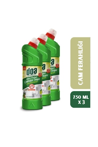 Doa Ultra Yoğun Kıvam Çamaşır Suyu Çam Ferahlığı 750 Ml X 3 Adet 3'lü Set
