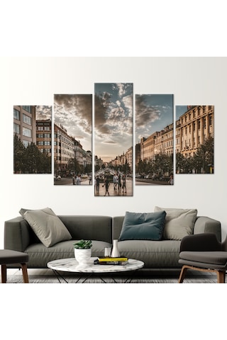 100x200cm 5 Parçalı Mix Kanvas Tablo