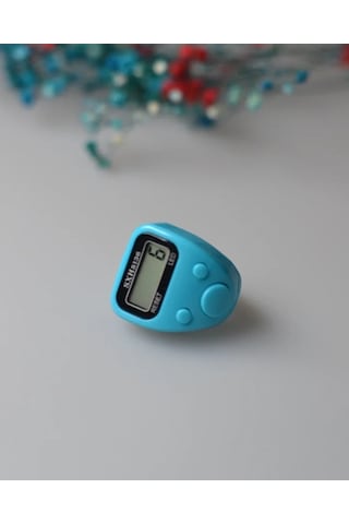 Mini Işıklı Zikirmatik Açık Mavi Açık Mavi