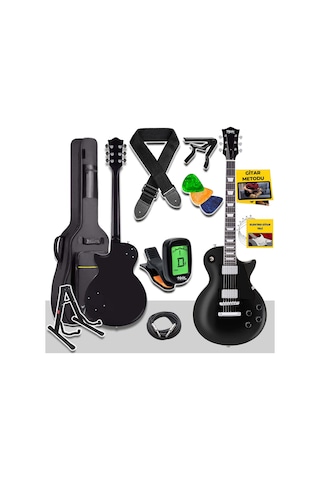 Midex GRX-200MBK Profesyonel Les Paul Kasa HH Elektro Gitar Seti Mat Siyah