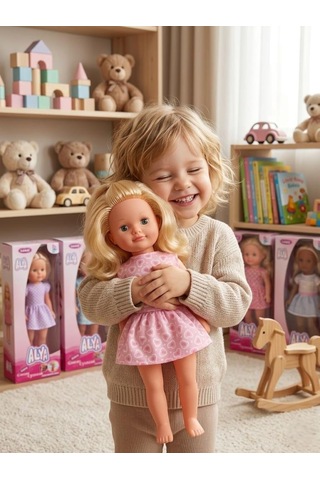 Alya Türkçe Konuşan Etkileşimli Eğitici Oyuncak Bebek 40 Cm Kafası Ve Kolları Et Bebek 28077626