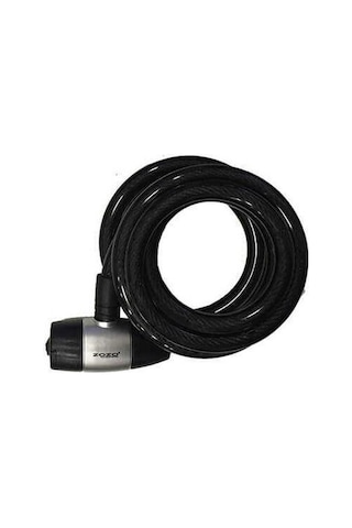 Zozo 3.8x12x180 CM Anahtarlı Halat Kilit Siyah