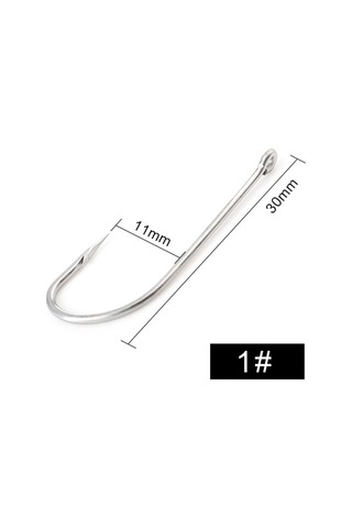 Fısh Kıng 401ss Paslanmaz Demir Dikenli Kanca 6/0 -1/0 25 Adet/paket 1 -8 50 Adet/paket Jig Sazan Balıkçılığı 1