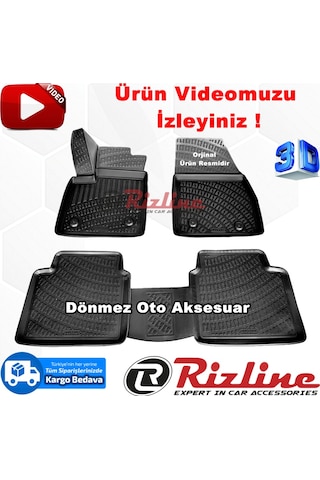 Ford Focus 5 3D Paspas Havuzlu Siyah Sedan 2019 Sonrası Rizline N11.12210