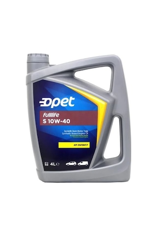 Opet Fulllife S 10W-40 Sentetik Motor Yağı 4 L