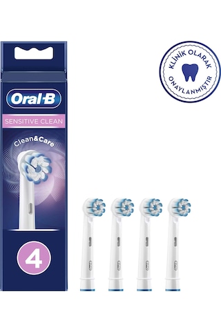 Oral-B Sensitive Clean 4'lü Diş Fırçası Yedek Başlığı EB60