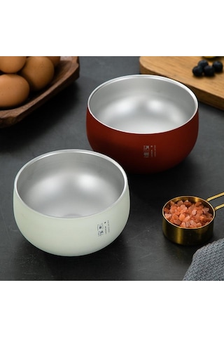 Kapaklı Yemek Kasesi Gıda Sınıfı Isı Yalıtımlı Paslanmaz Çelik Japon Tarzı Salata Karıştırma Kasesi Günlük Kullanım İçin Mutfak Aleti Siyah