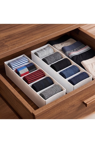Porsima Org-16-1 Çekmece Içi 2li Düzenleyici Organizer Set Beyaz