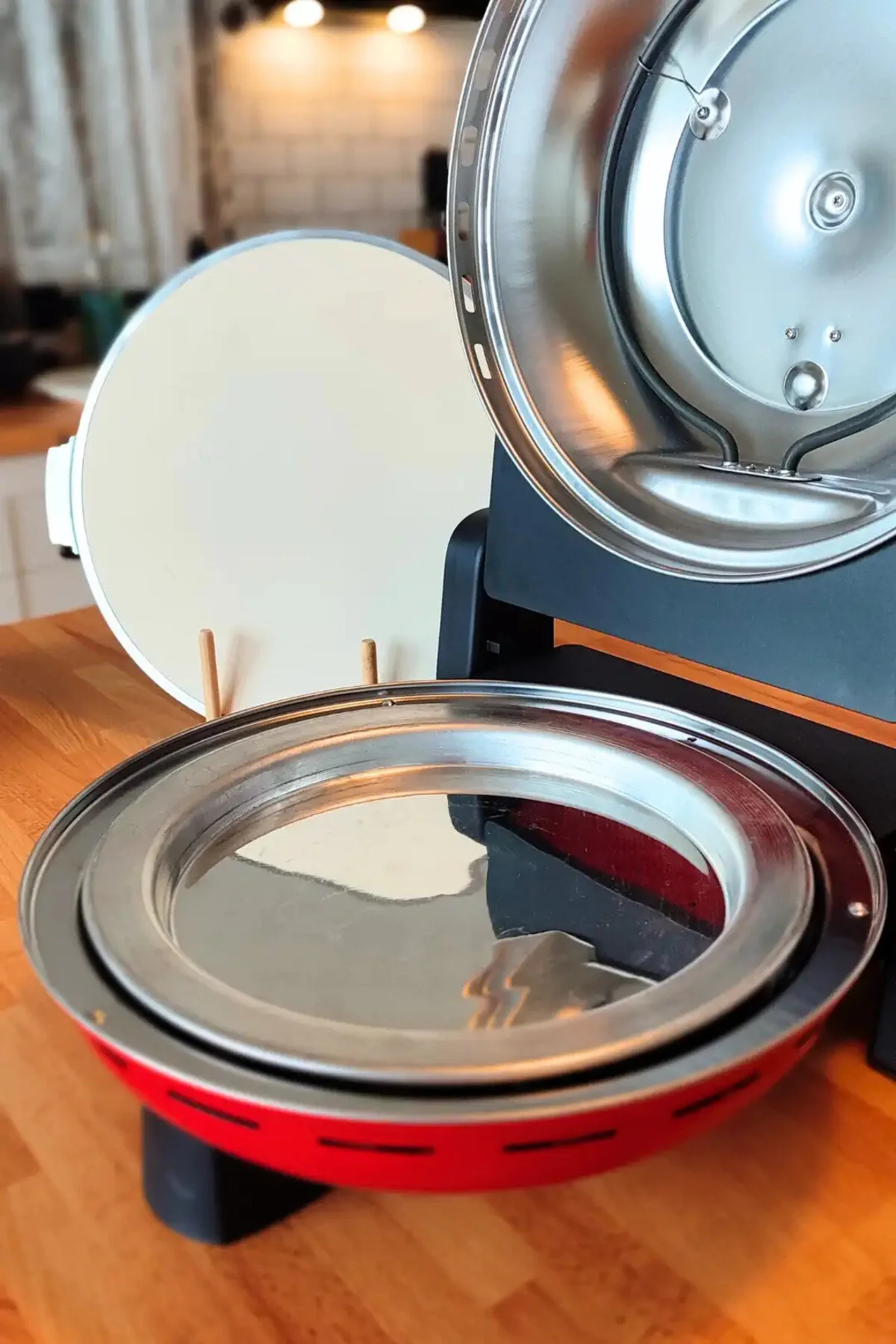 Büyük Boy Künefe Tabağı Ve Pişirme Tepsisi Fırına Girebilir Hafif Dayanıklı Tatlı Tepsisi Gümüş - 28 Cm