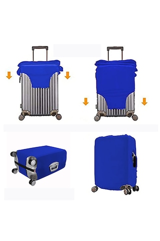 Smart Travel 3lü Set Büyük Orta Kabin Boy Valiz Bavul Koruyucu Kılıfı Kırmızı