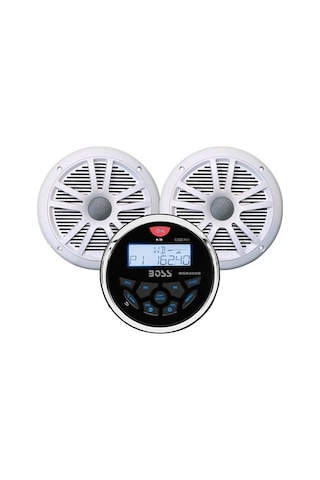 Boss Audio Systems Mckgb350W.6 Usb Aux Girişli Bluetoothlu Hoparlörlü Marin Teyp Seti