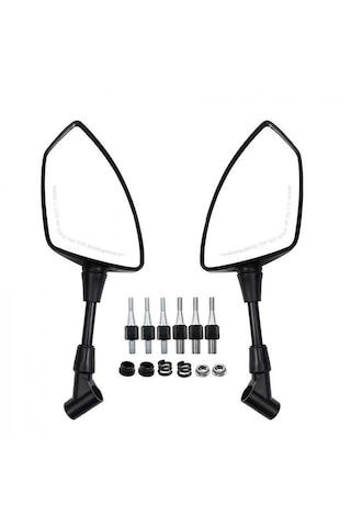 Motosiklet Ayna 426 Kırmızı Şeritli Üniversal 8-10 Mm Uyumlu Marka Model Fark Etmez