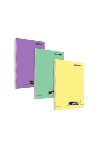 Çınar Im Smart A4 40 Yaprak Plastik Kapak Spiralli Defter 2 Çizgili+2 Kareli