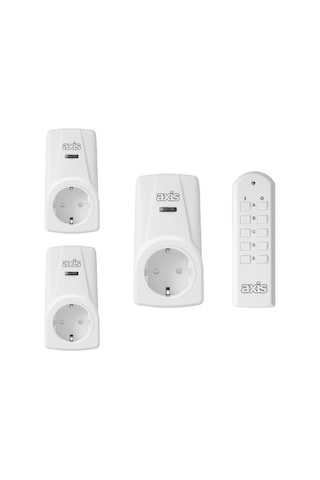 Axis 3'lü Uzaktan Kumandalı Priz Set 3680 W