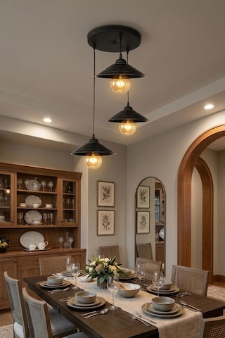 LumiaLighting Zen Model Siyah 3"lü Yemek Masası Oturma Çocuk Yatak Odası Modern Ledli Avize