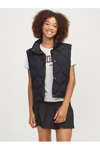 Jack & Jones Kadın Düz Renk Kolsuz Yelek - Sena Black Siyah