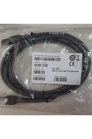 Kablo- Zebra Ls2208-7708 Usb Barkod Okuyucu Kablosu Cba-u01-s07zar