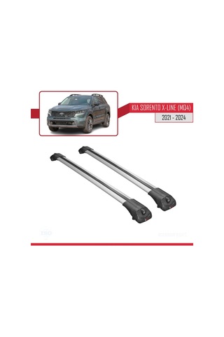 Kia Sorento X-lıne Mq4 2021 Ve Sonrası İle Uyumlu Ace-1 Ara Atkı Tavan Barı Gri