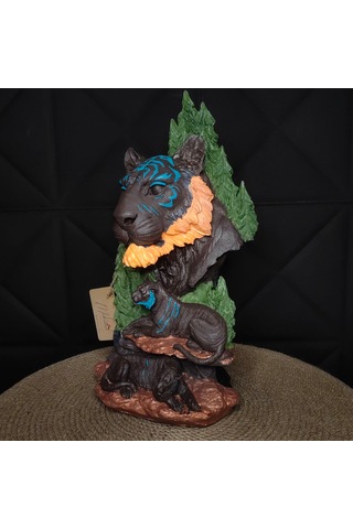 Kaplan Ailesini Yansıtan Bu Heykel, Salon Dekorasyonu