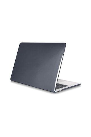 Apple Uyumlu MacBook Pro 13 M1-m2 2020/2022 Simli Star Siyah Parlak Kılıf Kapak 360 Koruma A2338 - A2686 siyah