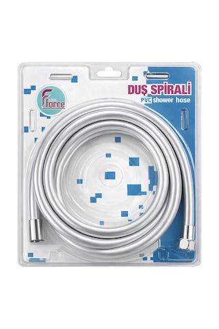 Pvc Duş Hortumu Silver 150 Cm Açık Gri