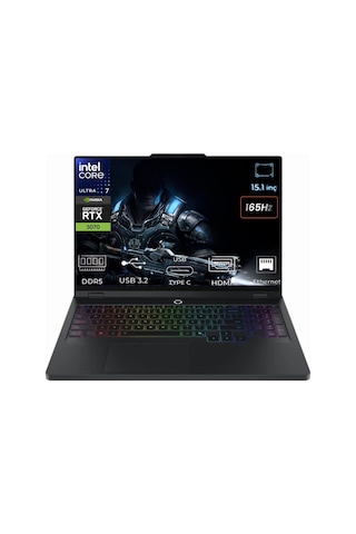Lenovo Legion 5 15IAX10 83F0008BTR-K013 Ultra 7 255HX 128 GB 4 TB SSD 8 GB RTX5070 15.1" Free Dos Dizüstü Bilgisayar