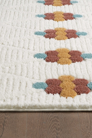 Mariesse Home Elit Bukleli Multi Renkler Yumuşak Peluş Post Shaggy Çocuk Odası Oturma Odası Salon Halısı 0911a Çok Renkli