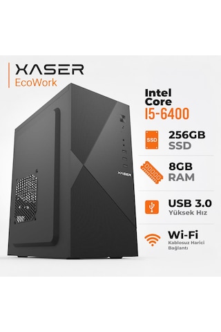 Xaser Ecowork XSR09 i5-6400 8 GB 256 GB SSD Dos Masaüstü Bilgisayarı