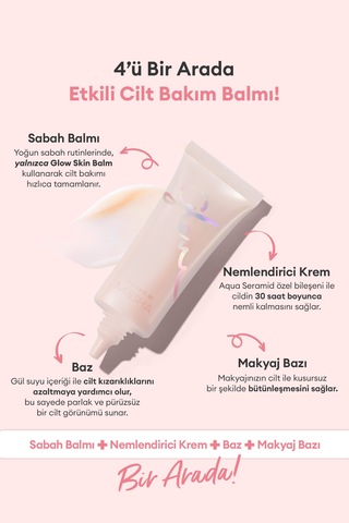 Parlak Ve Pürüzsüz Görünüm Sağlayan Nemlendirici Makyaj Bazı Mıssha Glow Skin Balm 20ml