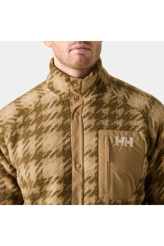 Helly Hansen Panorama Printed Pile Snap Mont Erkek Polar-34592 Kahverengi