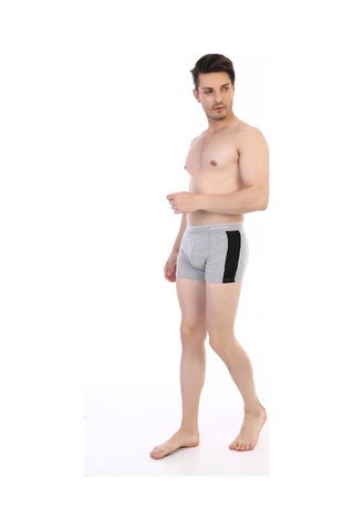 Çift Kaplan Erkek Elastanlı Biyeli Gri Boxer 850
