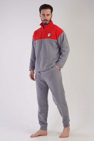 Erkek Uzun Kol Polar Gri Pijama Takım C2t8n1o303 001
