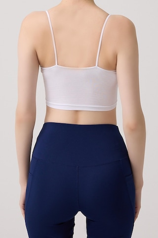 Cottonhill Pamuklu İnce Askılı Kadın Crop Top Büstiyer 2'li Paket Renkli Çok Renkli