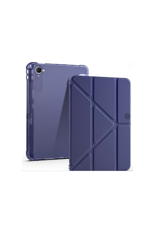 Redmi Pad K 8.8 İnç Uyumlu Kalem Bölmeli Uyku Modlu Katlanabilir Trifolding Tablet Kılıfı Kapaklı Kılıf