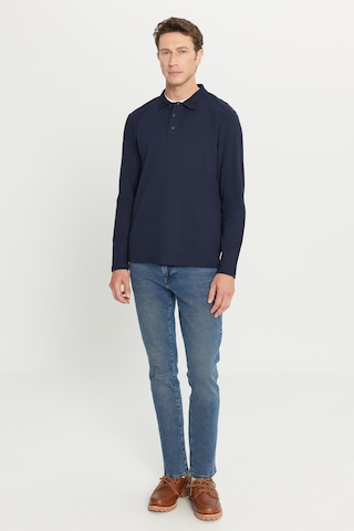 Ac&Co / Altınyıldız Classics Erkek Lacı %100 Pamuk Standart Fit Normal Kesim Polo Yaka Sweatshirt