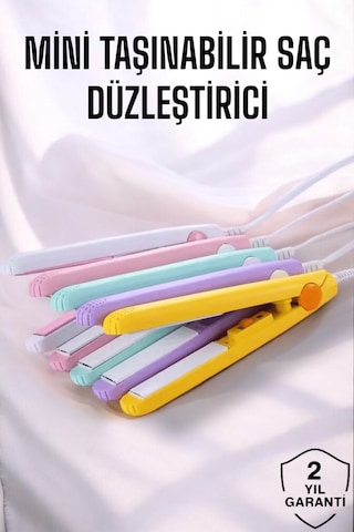 180 C Isı Ve Uzun Süre Kalıcı Düzlük Sağlayan Mini Saç Düzleştirici