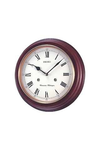 Seiko Qxh202b Ahsap Kasa Duvar Saati Kahverengi