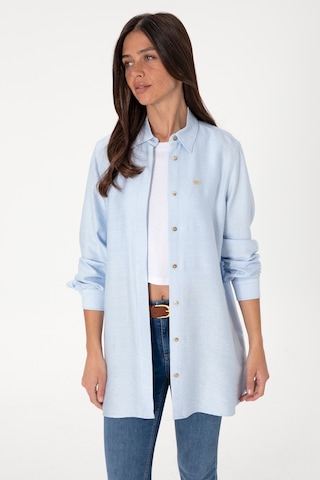 U.s. Polo Assn. Kadın Açık Mavi Gömlek Tunik Dokuma 50306411-vr003 Acık Mavı