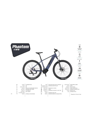 Loop Phantom - 29 - Mtb - 10 Vites - H.disc - Elektrikli - Mat Gri - Sarı/siyah Gri - Siyah