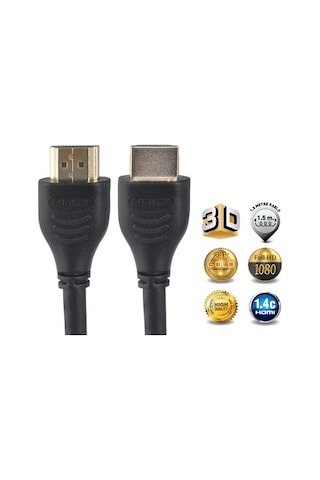 Goldmaster CAB-186 3D Altın Uçlu 1.5 M HDMI Kablo