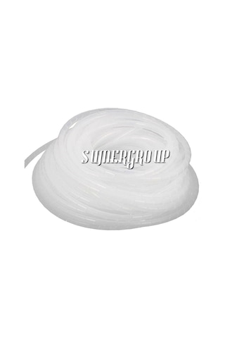 Kablo Sarıcı Koruyucu Spiral Rulo No 5-17Mm Beyaz 50 M